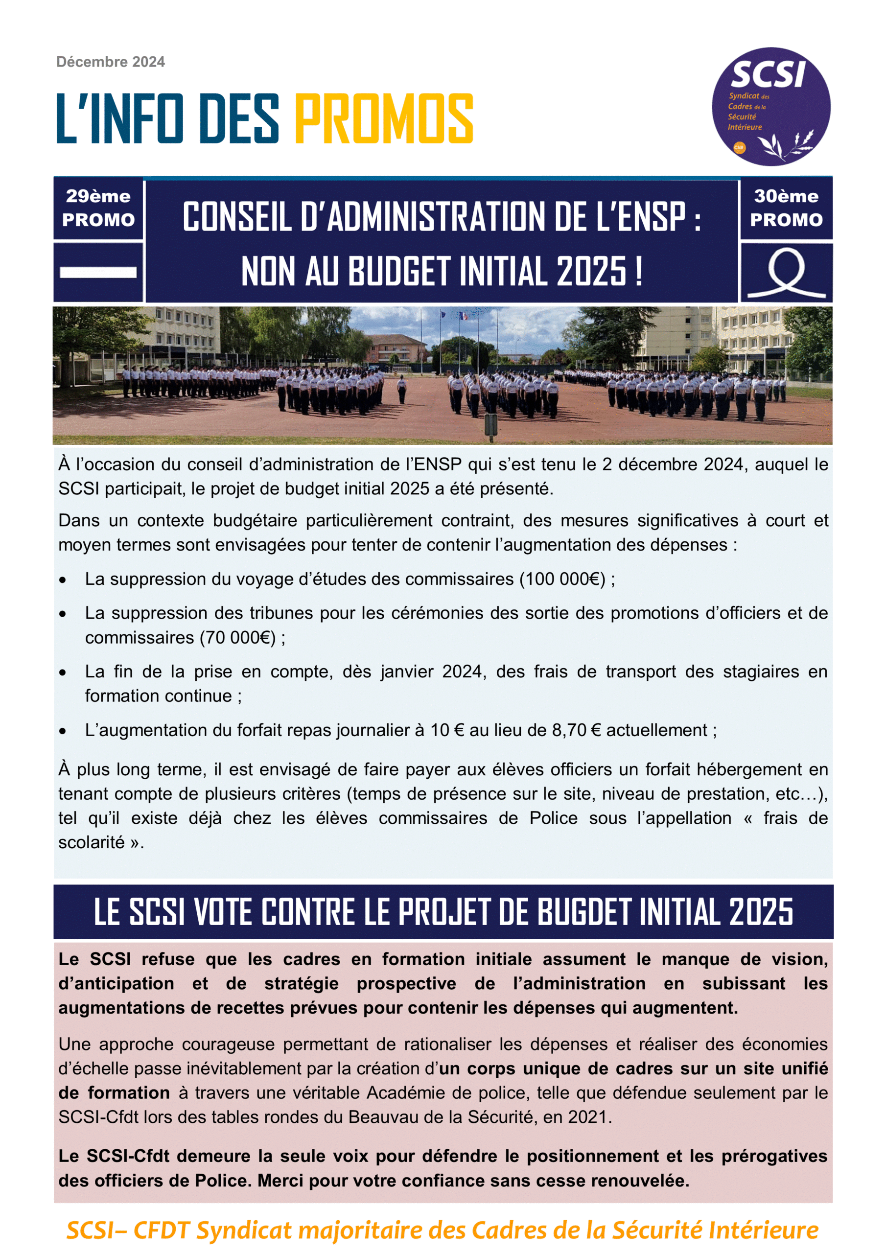 L’INFO DES PROMOS Décembre 2024